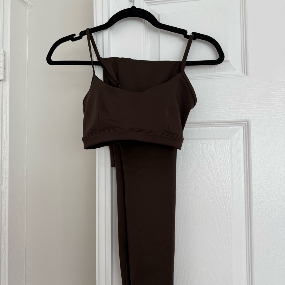 ALO Yoga Brown Leggings Sleek Form-Fitting Design